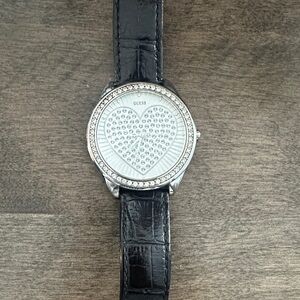 GUESS Vintage Heart Watch